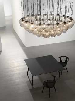 Kjøkkenbelysning Tak|Takpendler>&Tradition Blown Lamp SW3 Large - Sølv