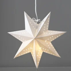 Adventsstjerner>Star Trading Bobo papirstjerne 34 cm - Hvit