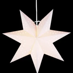 Adventsstjerner>Star Trading Bobo papirstjerne 34 cm - Hvit