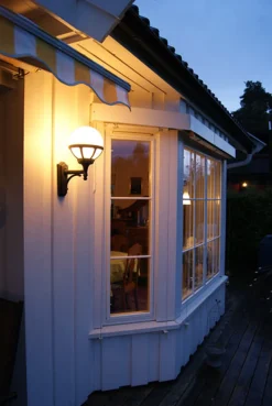 Lightup-Pris|Utelamper - Klassiske Vegglamper>Norlys Bologna 361 - Hvit