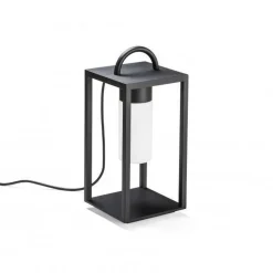 Lykter>Konstsmide Bologna lanterne 45,5 cm - Svart/Opalhvit Svart / Hvit