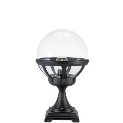 Lightup-Pris|Portstolper>Norlys Bologna portstolpe 312 - Svart / Klart glass