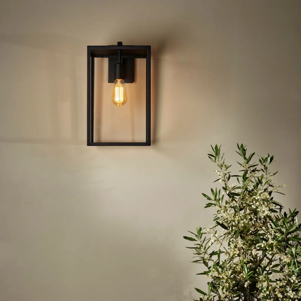 Utelamper - Klassiske Vegglamper>Astro Lighting Box Lantern 450 vegglampe utendørs - Svart