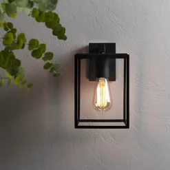 Utelamper - Klassiske Vegglamper>Astro Lighting Box Lantern 270 vegglampe utendørs - Svart