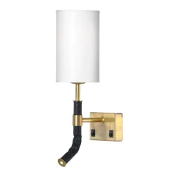 Leselamper>Örsjö Butler vegglampe fast installasjon - Rå Messing