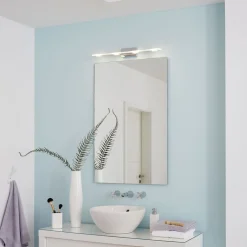 Belysning Over Speilet På Badet|Baderomsbelysning Vegg>Eglo Cabus vegglampe 58 - Krom