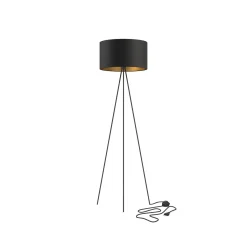 Interiørlamper Gulv>Nowodvorski Cadilac gulvlampe - Svart/Gullfarget Svart / Gull