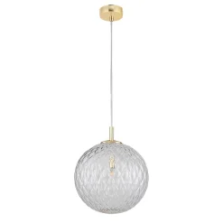 Kjøkkenbelysning Tak|Takpendler>TK Lighting Cadix takpendel 30 cm Klar / Gullfarget