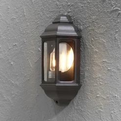 Utelamper - Veggskjold / Plafond>Konstsmide Cagliari vegglampe utendørs IP43 - Svart