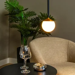 Kjøkkenbelysning Tak|Takpendler>Lucide Calina takpendel 9W 2560 Kelvin - Dimbar Svart / Hvit