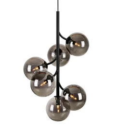 Kjøkkenbelysning Tak|Takpendler>Marksløjd Callisto takpendel - farget glass - Røyk