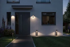 Utelamper Med Opp/Ned Lys>Paulmann Capea vegglampe utendørs IP44 6W 3000 Kelvin - Sensor Antrasitt