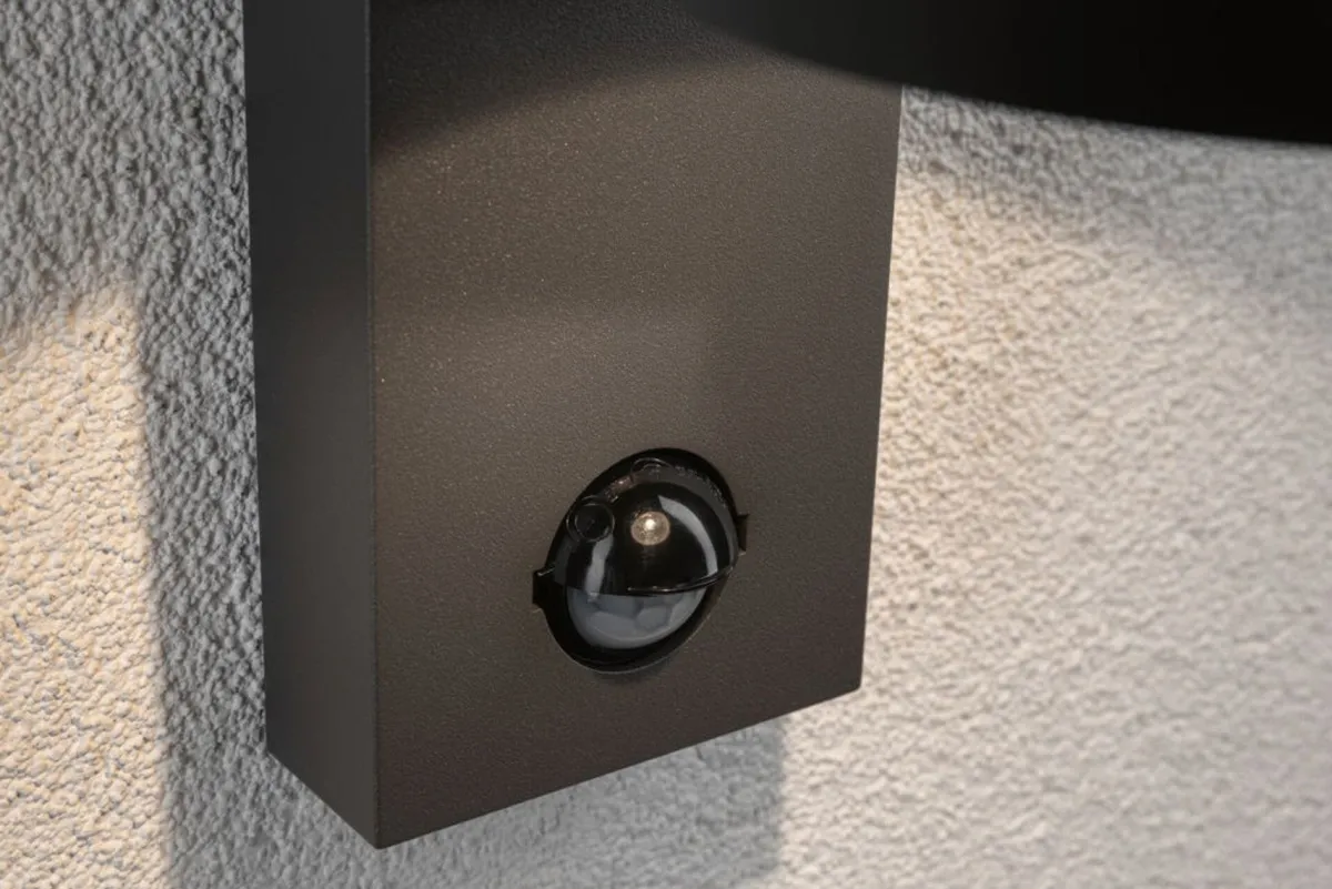 Utelamper Med Opp/Ned Lys>Paulmann Capea vegglampe utendørs IP44 6W 3000 Kelvin - Sensor Antrasitt