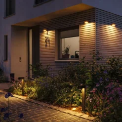 Utelamper Med Opp/Ned Lys>Paulmann Capea vegglampe utendørs IP44 6W 2200 Kelvin Antrasitt