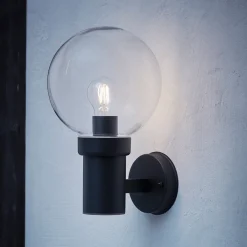 Utelamper - Veggskjold / Plafond>Marksløjd Caris vegglampe - - Svart