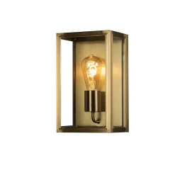 Lightup-Pris|Utelamper - Veggskjold / Plafond>Konstsmide Carpi vegglampe utendørs IP44 - Messing