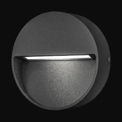 Utelamper - Veggskjold / Plafond>Norlux Chara round vegglampe utendørs IP54 - Mørk Grå