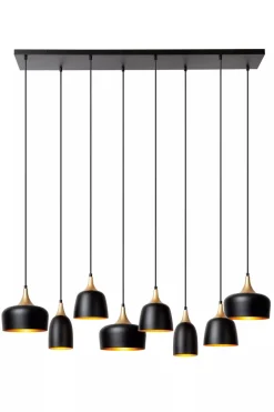 Kjøkkenbelysning Tak|Takpendler>Lucide Chayanne takpendel 8-lys Svart