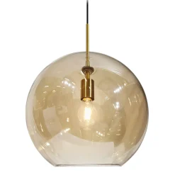 Kjøkkenbelysning Tak|Takpendler>Design by Grönlund Chester takpendel 35 cm - Messing/Amberfarget glass Messing / Amber