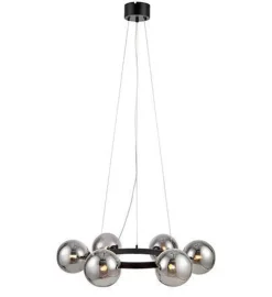 Kjøkkenbelysning Tak|Takpendler>Marksløjd Circle takpendel - Svart/Smoke - Svart / Røyk