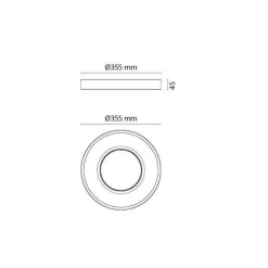 Lightup-Pris|Kjøkkenbelysning Tak>Sg Armaturen As Circulus 19W dimbar LED taklampe / vegglampe