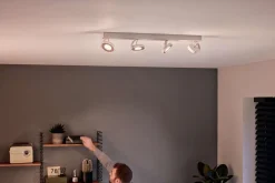 Kjøkkenbelysning Tak|Spotter & Skinner>Philips Clockwork myLiving spotskinne warm glow Hvit