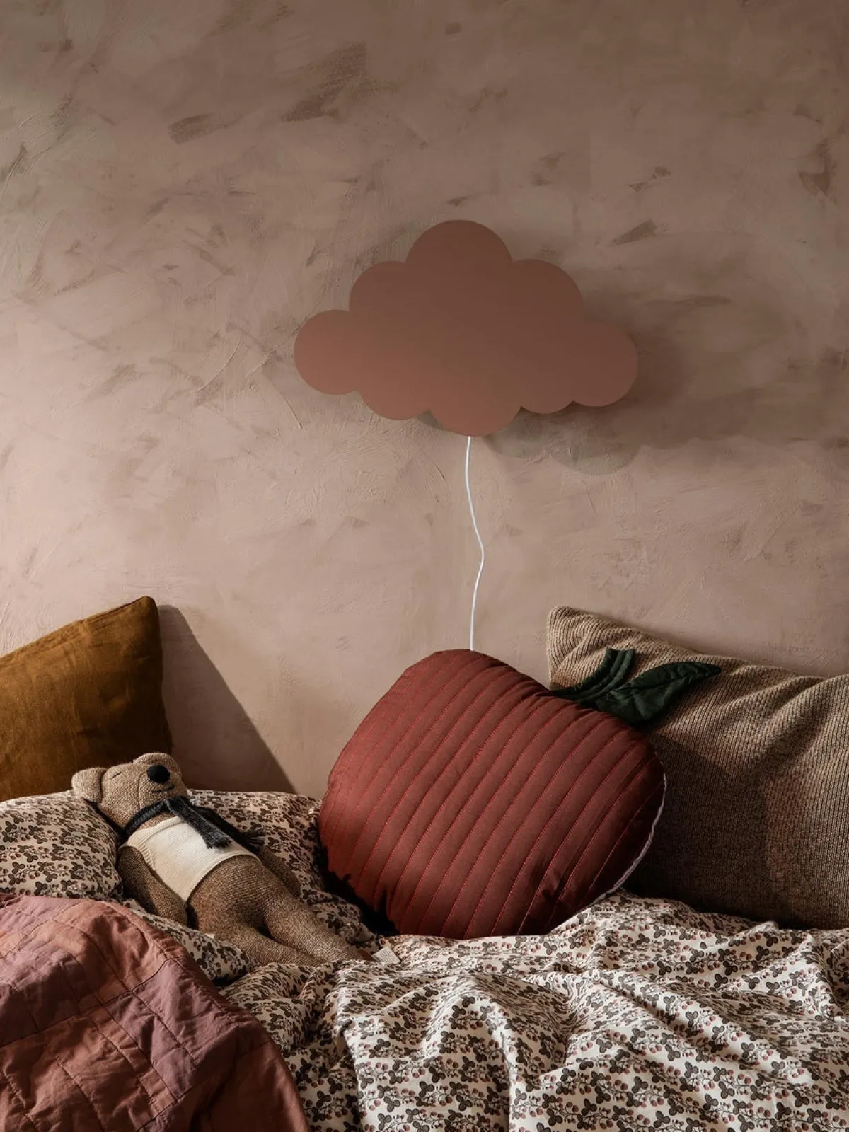 Barneromsbelysning>Ferm Living Cloud / Sky vegglampe - rosa