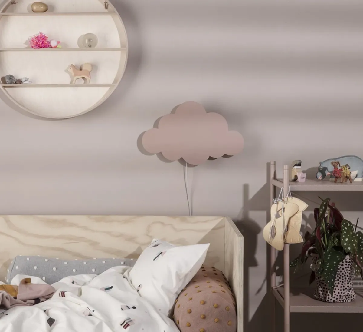 Barneromsbelysning>Ferm Living Cloud / Sky vegglampe - rosa