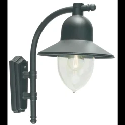 Lightup-Pris|Utelamper - Klassiske Vegglamper>Norlys Como 370 utendørs vegglampe Svart