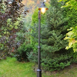 Lightup-Pris|Lyktestolper>Norlys Como stolpe 371 Svart