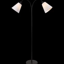 Interiørlamper Gulv|Leselamper Gulv>Ms - belysning Connie gulvlampe 2 lys med lampeskjerm