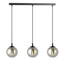 Kjøkkenbelysning Tak|Takpendler>Emibig Cosmo takpendel 3 lys - Svart/Røykfarget