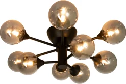 Kjøkkenbelysning Tak|Taklamper / Takplafonder>Aneta Lighting Cosmos taklampe - Svart/røykfarget Svart / Røyk