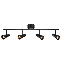 Kjøkkenbelysning Tak|Spotter & Skinner>Marksløjd Crest 4 spotskinne - Svart