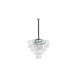 Kjøkkenbelysning Tak|Lysekroner>Nowodvorski Cristal Lysekrone L - Sølv Sølv / Klar