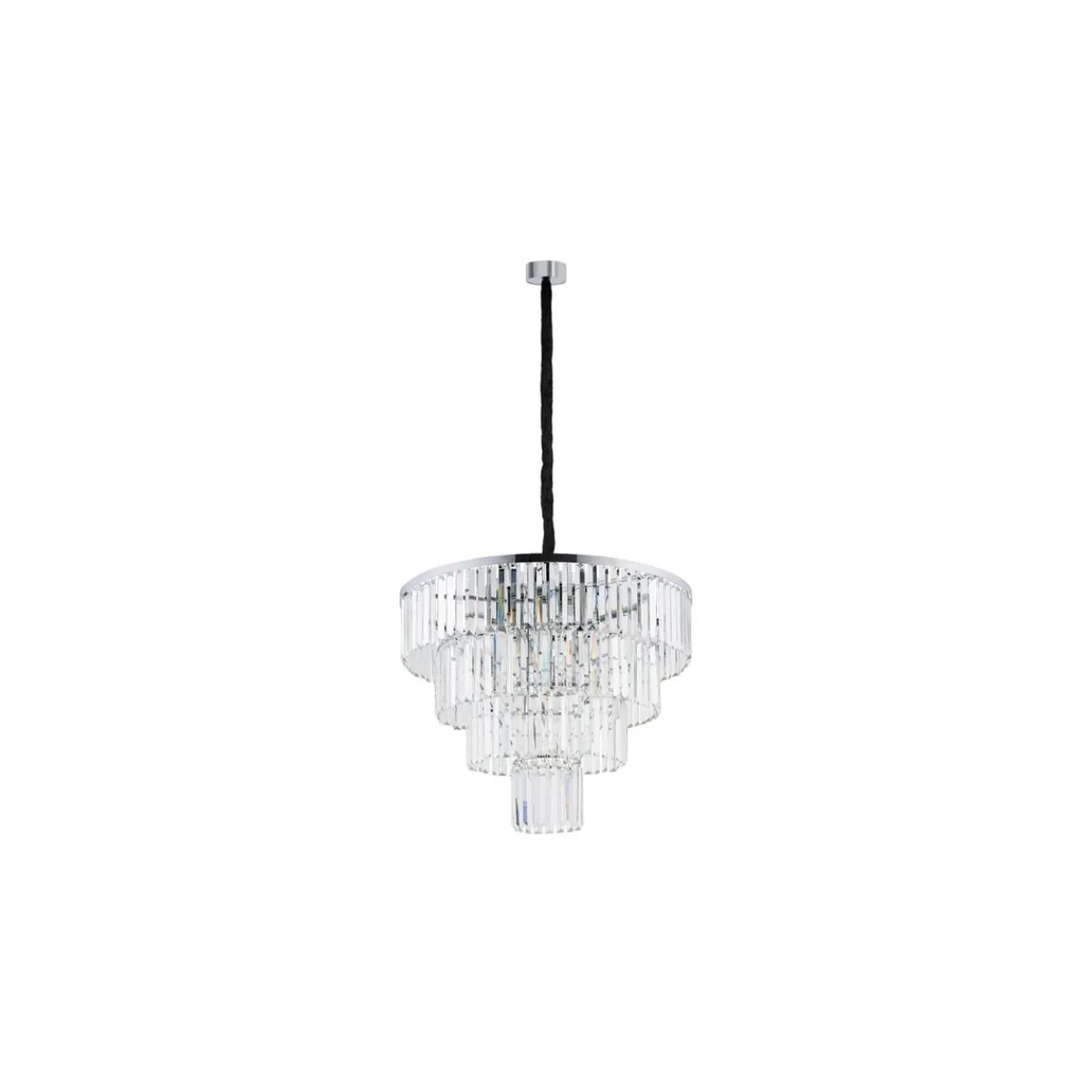 Kjøkkenbelysning Tak|Lysekroner>Nowodvorski Cristal Lysekrone L - Sølv Sølv / Klar