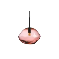 Kjøkkenbelysning Tak|Takpendler>Hadeland Glassverk Crystal Stone Ø30 - Morgenrød / Svart