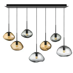 Kjøkkenbelysning Tak|Takpendler>Hadeland Glassverk Crystal Stone 7 takpendel Gneis