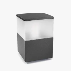 Portstolper>NorDesign Cubik pullert/portstolpe stor - Mørk Grå