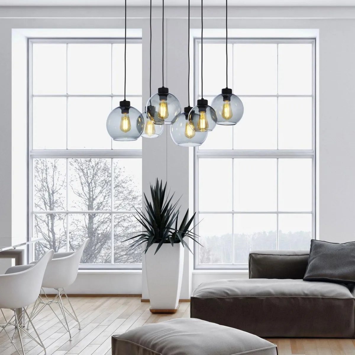 Kjøkkenbelysning Tak|Takpendler>TK Lighting Cubus takpendel 6-lys