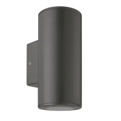 Utelamper Til Kystområder|Utelamper Med Opp/Ned Lys>NorDesign Cylindro duo vegglampe opp/ned utendørs IP54 - grå Grafitt