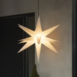 Juledekorasjoner>Konstsmide 3D plaststjerne 80 cm IP44 Hvit