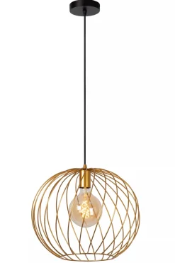 Kjøkkenbelysning Tak|Takpendler>Lucide Danza takpendel 40 cm - Matt gull/farget Messing