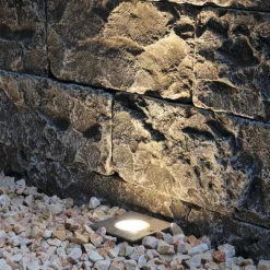 Uplights>Slv Dasar 115 firkantet nedfellbar uplight GU10 IP67 Rustfritt stål