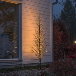Juledekorasjoner>Konstsmide Dekorasjonstre 210 cm med 504 LED amber farget IP44 utendørs Svart