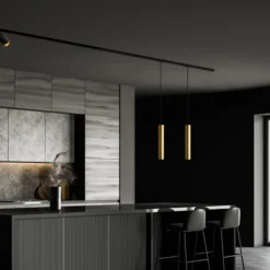 Kjøkkenbelysning Tak|Designline>Antidark Designline Tube flex takpendel - Messing