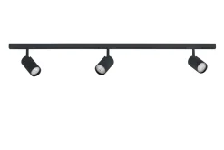 Kjøkkenbelysning Tak|Designline>Antidark Designline Tube komplett 1 meter spotskinne med 3 spotter GU10 - Svart
