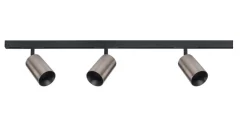 Kjøkkenbelysning Tak|Designline>Antidark Designline Tube Pro komplett 1 meter spotskinne med 3 spotter GU10 - /Titanium Svart