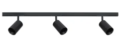 Kjøkkenbelysning Tak|Designline>Antidark Designline Tube Pro komplett 1 meter spotskinne med 3 spotter GU10 - Svart