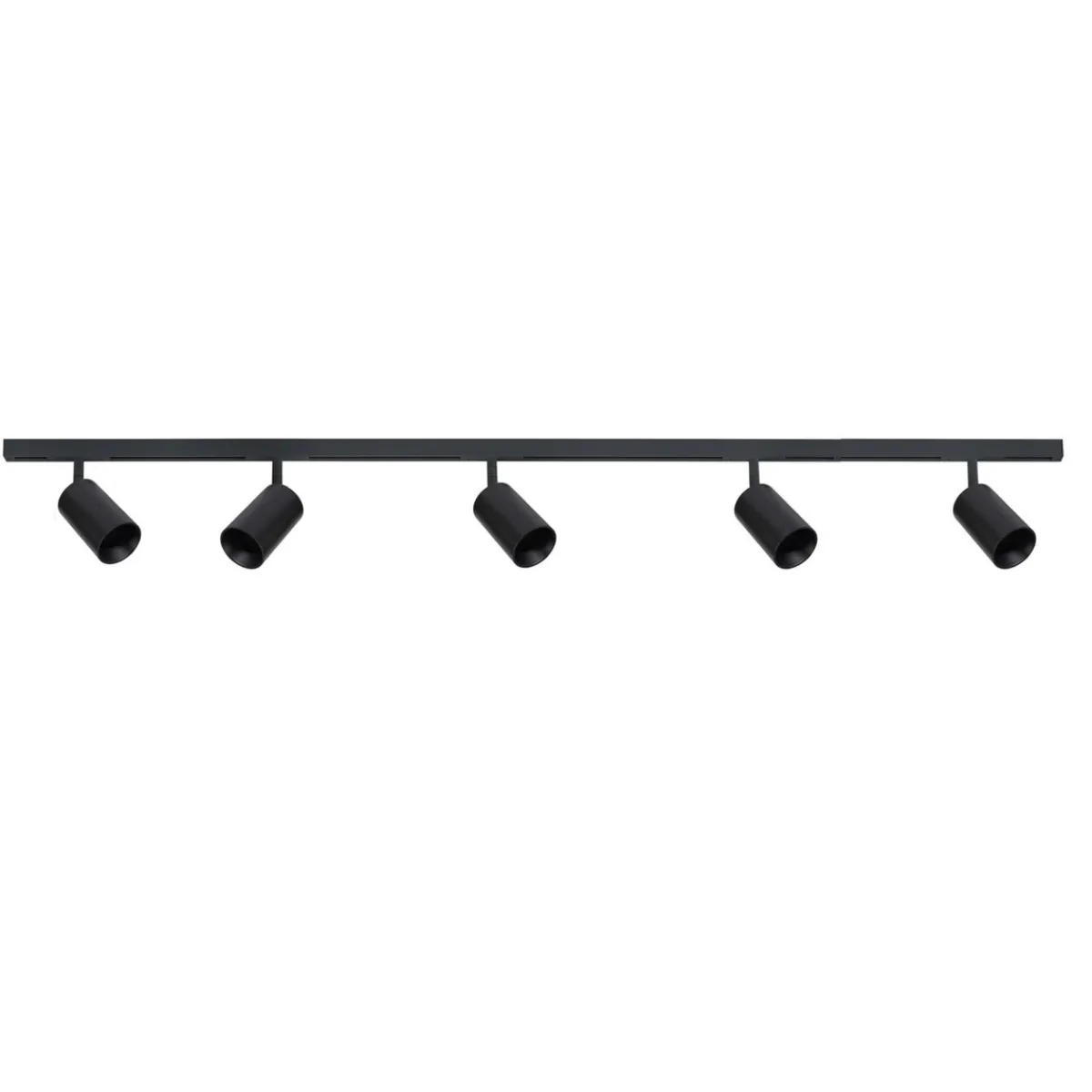 Kjøkkenbelysning Tak|Designline>Antidark Designline Tube Pro komplett 1.9 meter spotskinne med 5 spotter GU10 - Svart